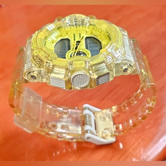 G-Shock Skeleton Analog/Digital clear yellow GA-400SK-1A9 - Picture 2 of 8